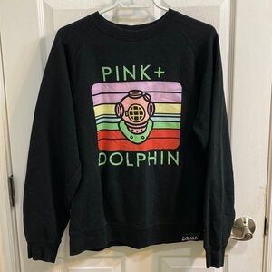 Pink + Dolphin Limited Release Men’s Black Sweatshirt Size Medium